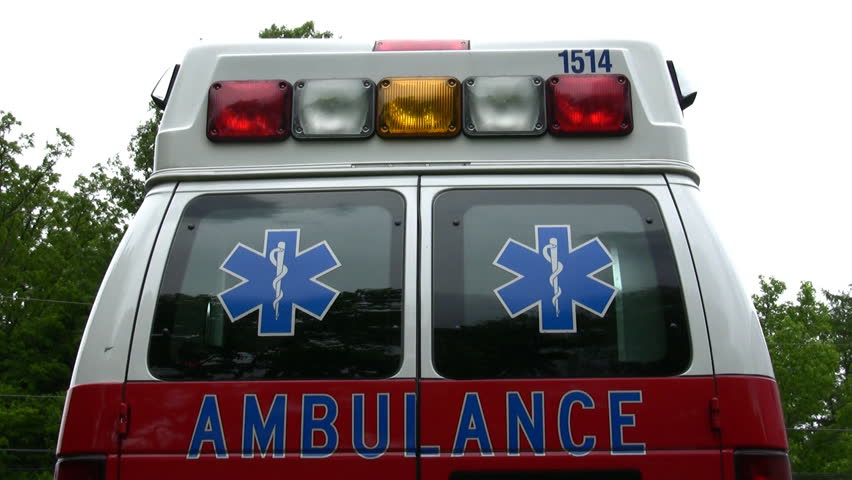 Back View Of An Ambulance Stock Footage Video 39976 - Shutterstock