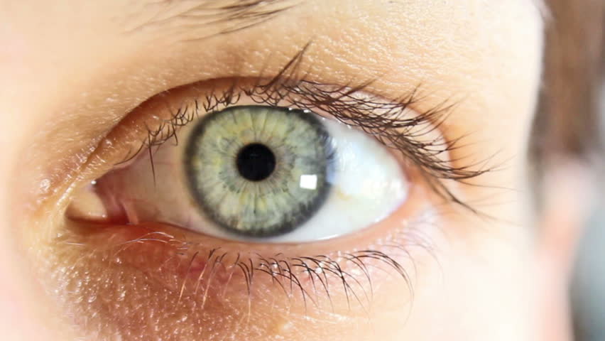 Open Female Girl Blue Eye Zoom Out, 1080p Stock Footage Video 3367622 ...