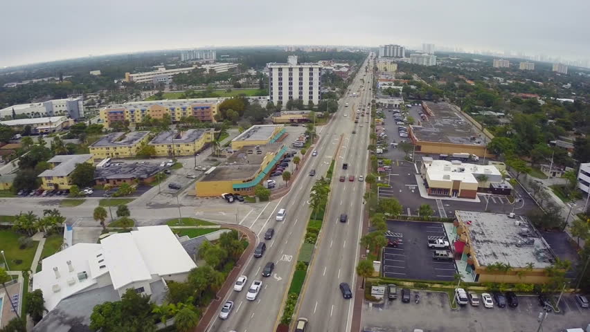 Aerial Video Of The City Of North Miami Florida Stock Footage Video ...