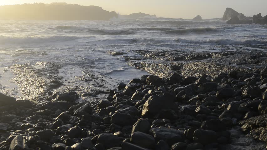 Wave Smashing The Rocks Stock Footage Video 4519064 - Shutterstock