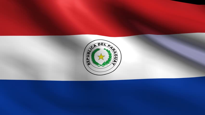 Flag Of Paraguay Beautiful 3d Animation Of Paraguay Flag With Alpha ...