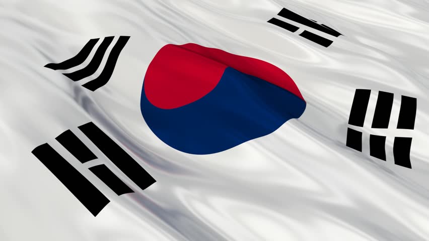 Flying Flag Of South Korea Stock Footage Video 485315 - Shutterstock