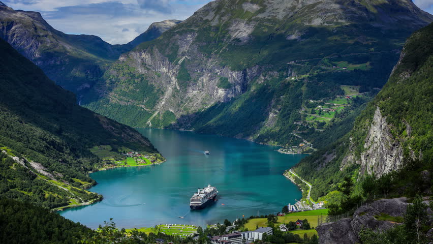 4k, Timelapse, Geiranger Fjord, Norway Stock Footage Video 7170322 ...