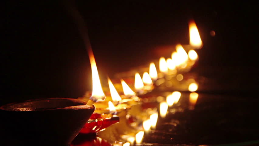 Deepak Oil Lamp. Deepavali Stock Footage Video 7174750 - Shutterstock