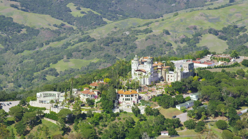 SAN FRANCISCO - CIRCA 2014 Aerial View Of Hearst Castle, San Francisco ...