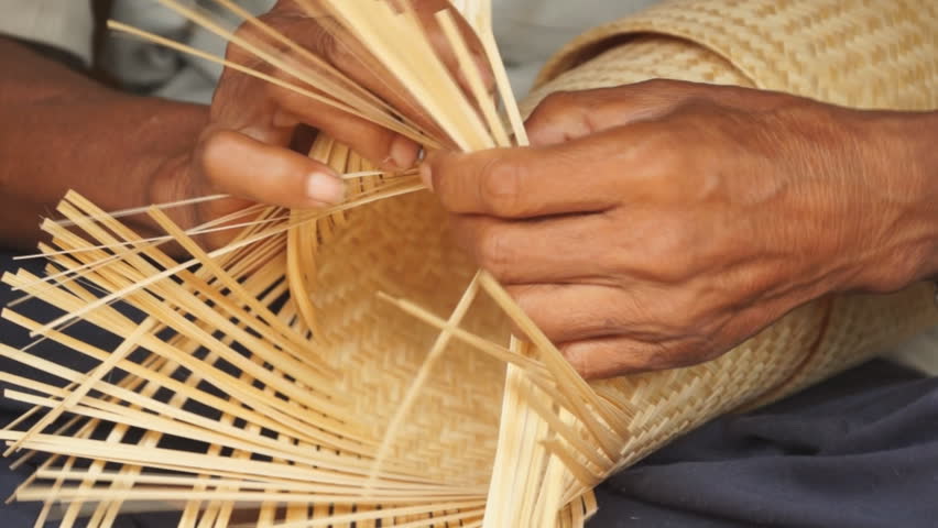 Weaving Bamboo Stock Footage Video 7411156 - Shutterstock