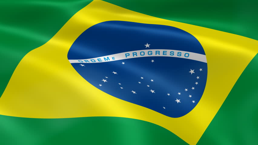 Flying Flag Of Brazil Stock Footage Video 479704 - Shutterstock