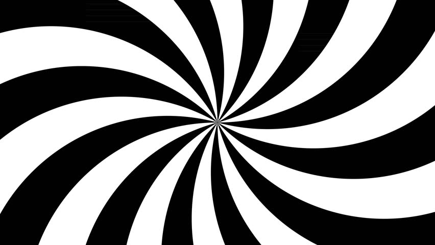 Spinning Stripes - Radial Pattern, 4k 30fps Background - Black White ...