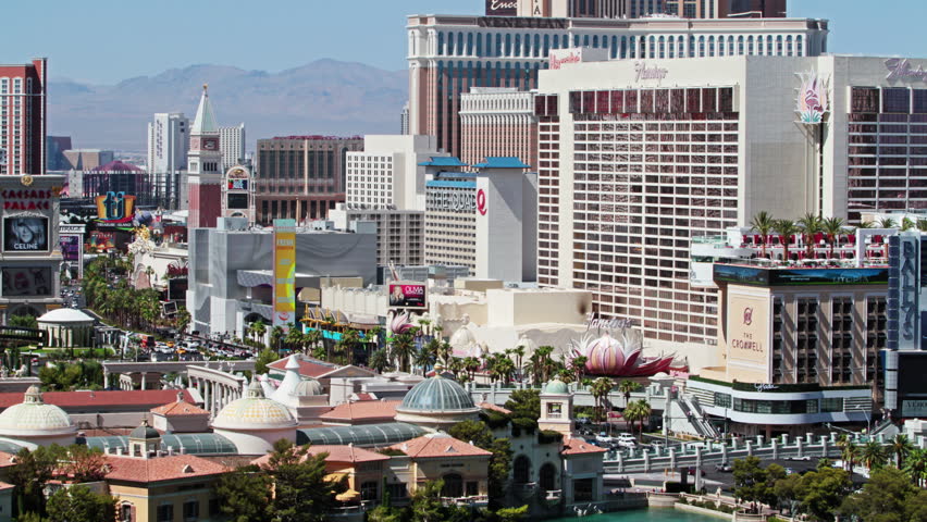 LAS VEGAS - JULY 02, 2014: 4k Beautiful Las Vegas Panorama At Daytime ...