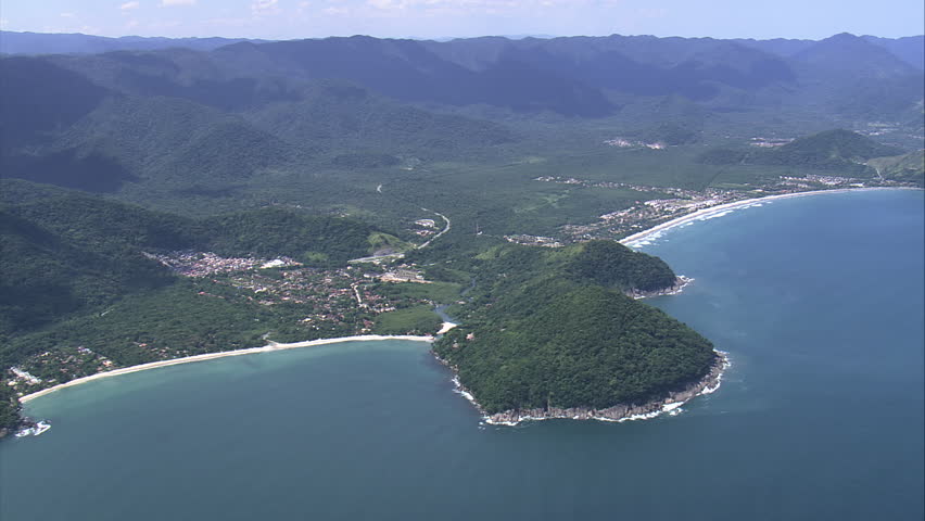 AERIAL- Islands Off The Coast At Cabo Frio, Cabo Frio, Brazil Stock ...