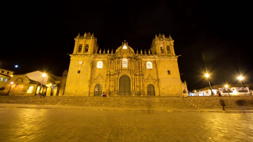 City Of Cusco In Peru - 4K Timelapse Video Footage With Motion Blur Of ...