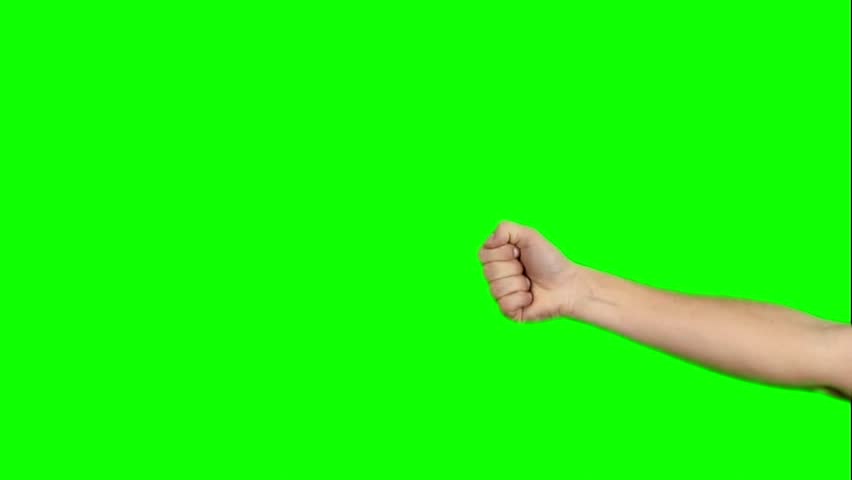 Thumbs Up On Green Screen Chroma Key Stock Footage Video 8312587 ...