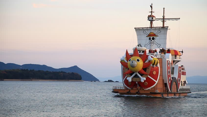 SASEBO, JAPAN - December 26: One Piece Ship, Thousand Sunny, Sails At ...