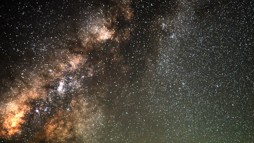 4K Astrophotography Time Lapse With Pan Right Motion Of Milky Way ...