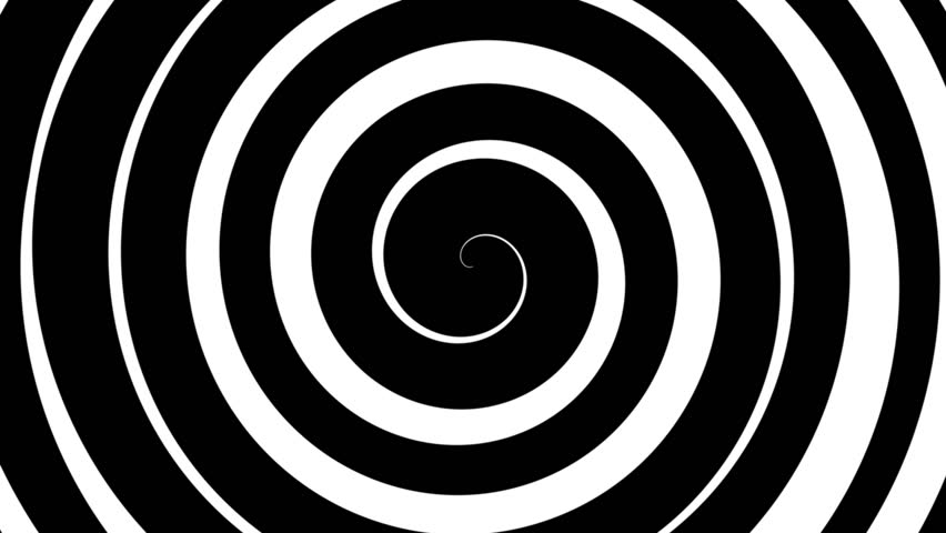 Black And White Hypnosis Spiral Loop HD Stock Footage Video 4890554 ...