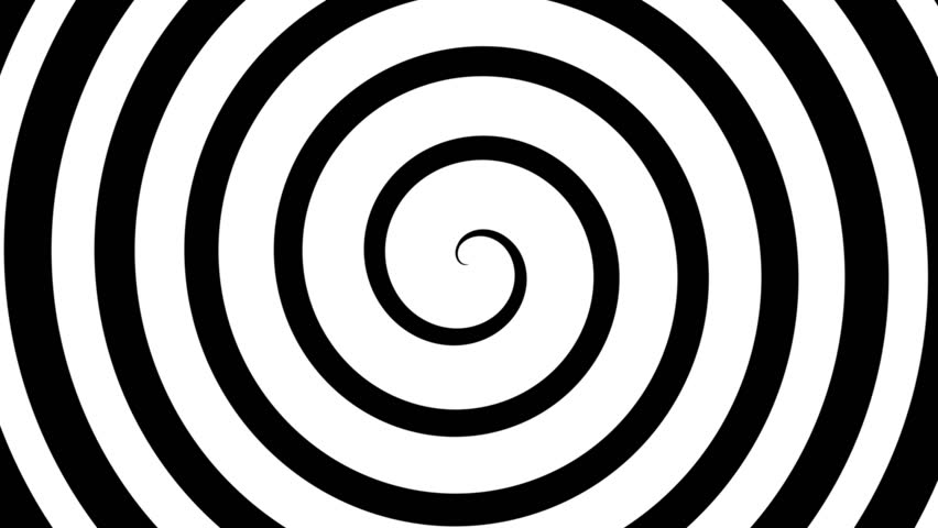 Black And White Hypnosis Circle (seamless Loop) HD 1080p Stock Footage ...