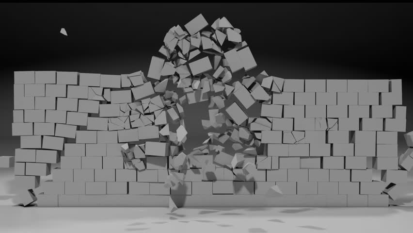 Exploding Bricks Stock Footage Video - Shutterstock