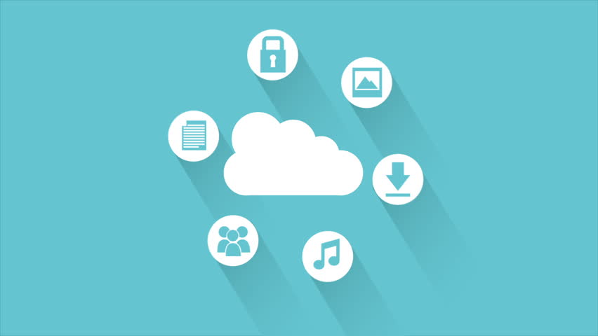 Cloud Computing Animation Design, HD 1080 Stock Footage Video 7476547 ...
