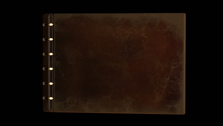 Animated Flipping Blank Pages In Old Book Portrait With Alpha Channel ...